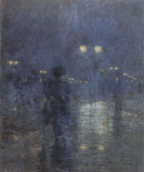 Fifth Avenue Nocturne (mk43), Childe Hassam